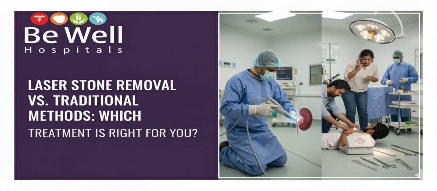 Kidney stones - laser method - traditional method - treatment for kidney stones