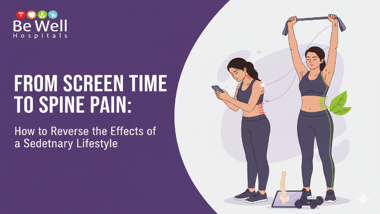 Screen Time - Spine Health - Lifestyle Factors - Orthopaedics - Be Well Hospitals - Sedentary Lifestyle