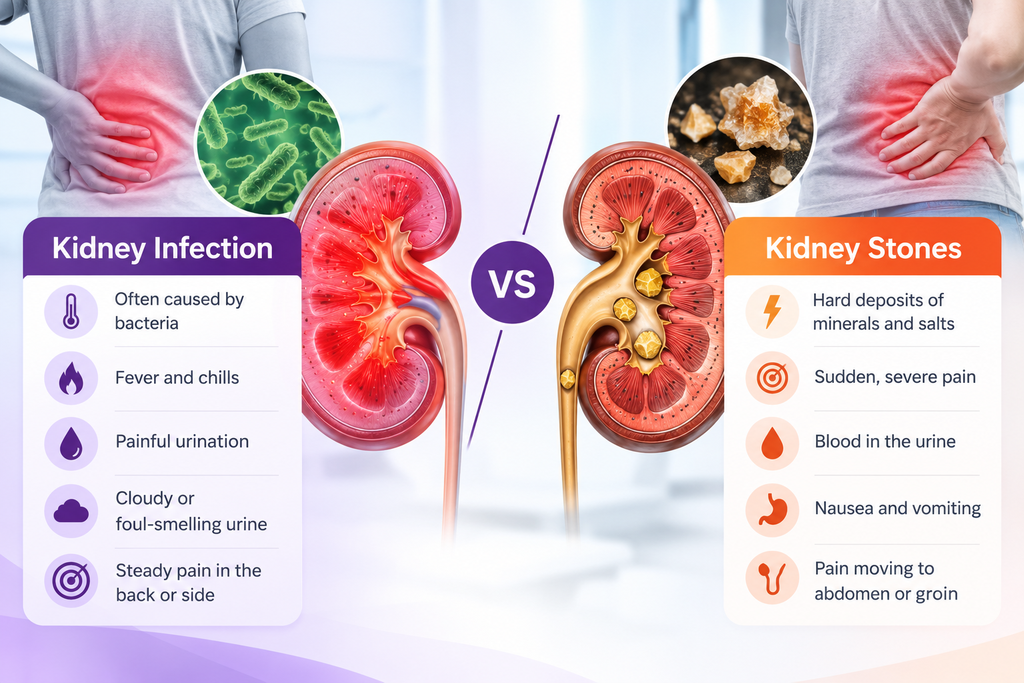 Kidney Infection vs Kidney Stones: How to Tell the Difference? Kidney Infection vs Kidney Stones